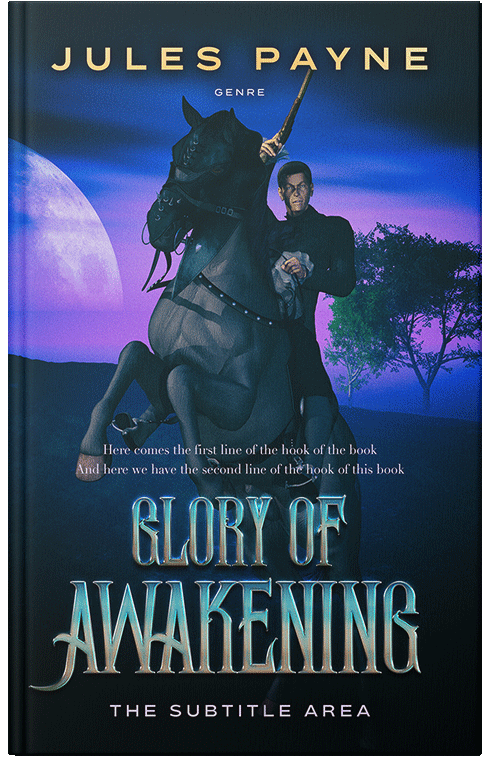 Front view of Premade Fantasy Book Cover - Black Pearl