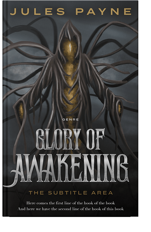 Front view of Shark #7966 - Premade Fantasy Book Cover