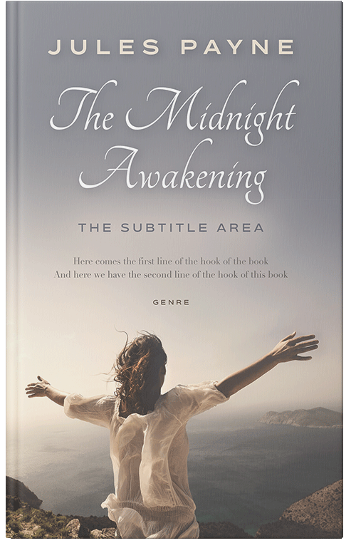 Front view of Premade Romance Book Cover - Cloudy