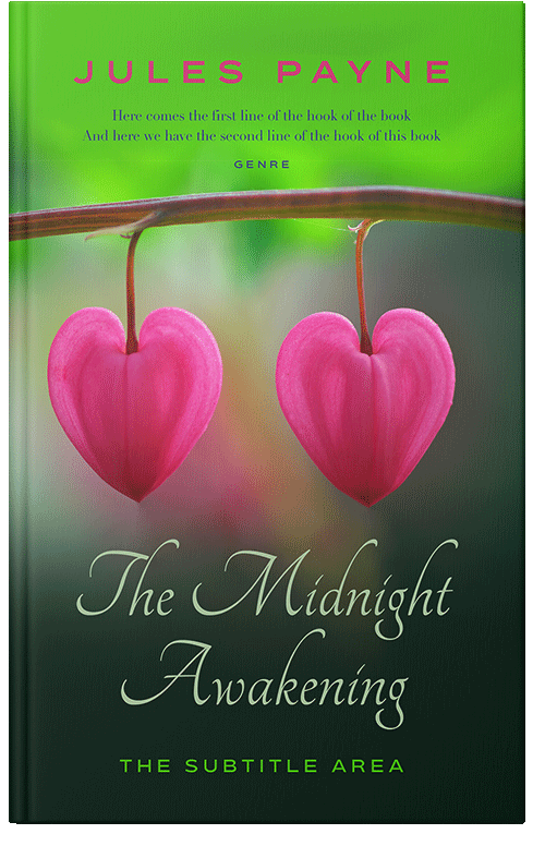 Front view of Premade Poetry Book Cover - Charm