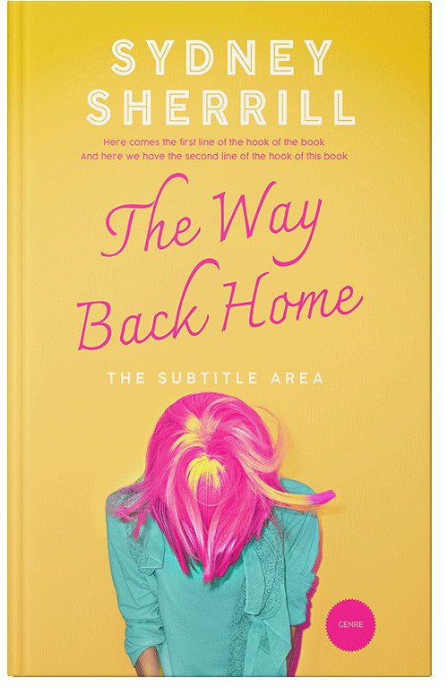 Front view of Premade Teen & Young Adult Book Cover - Goldenrod