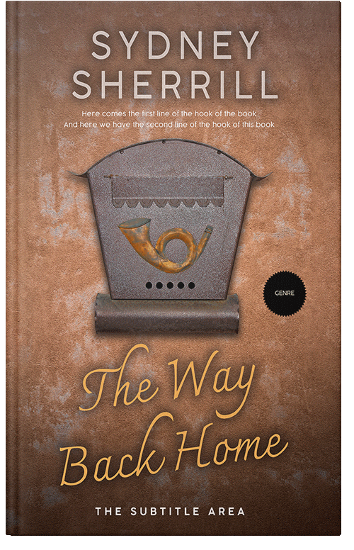 Front view of Premade Literary Fiction Book Cover - Roman Coffee