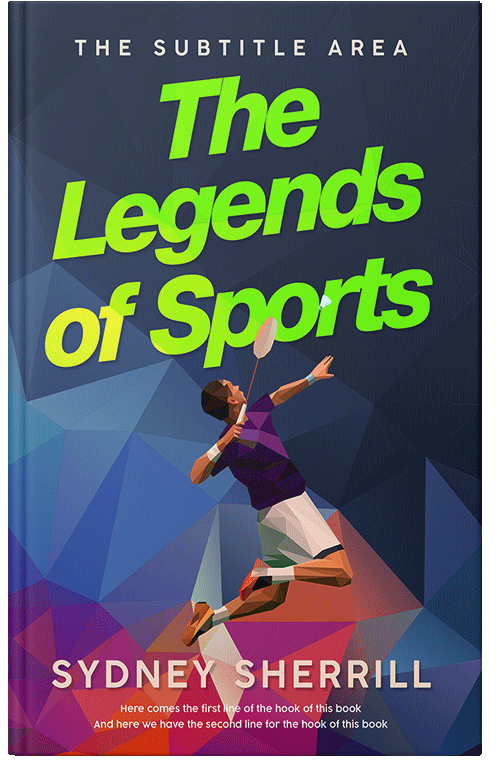 Front view of Premade Sports & Fitness Book Cover - Antique Brass