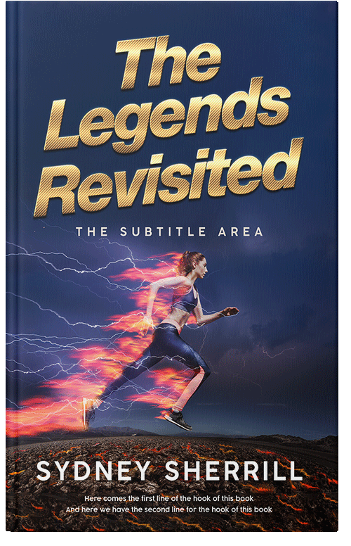 Front view of Premade Sports & Fitness Book Cover - Cloud Burst