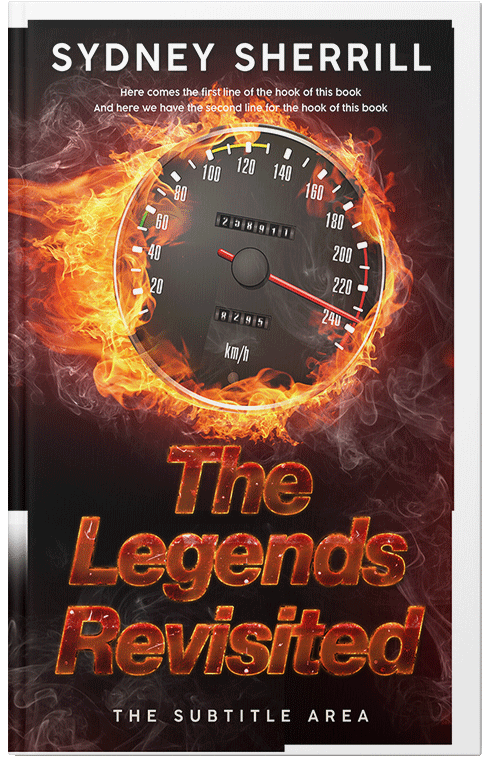 Front view of Premade Action & Adventure Book Cover - Burnt Sienna