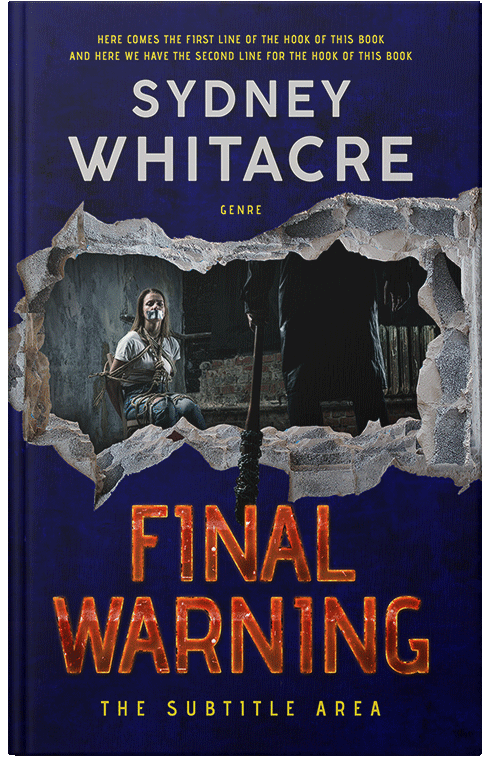 Front view of Premade Mystery & Thriller & Suspense Book Cover - Sandal