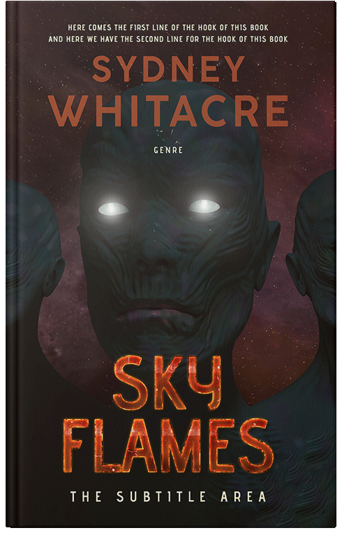 Front view of Premade Apocalyptica Book Cover - Cocoa Brown