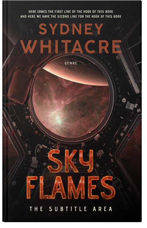Front view of Premade Science Fiction Book Cover - Santa Fe