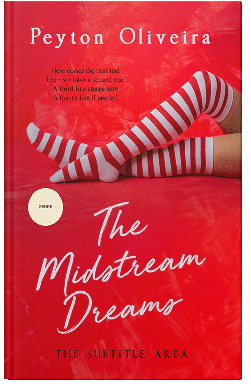 Front view of Premade Chick Lit Book Cover - Crimson