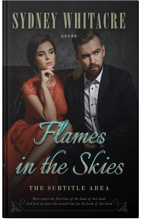 Front view of Premade Romance Book Cover - Cod Gray