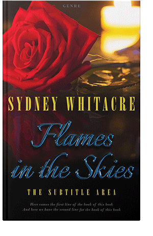 Pre Made Book Cover Flame Pea