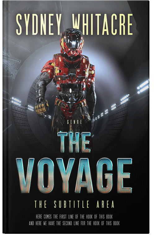 Front view of Premade Science Fiction Book Cover - Shark