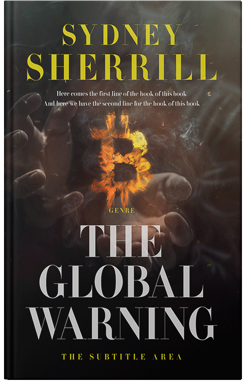 Front view of Premade Business Book Cover - Cocoa Brown