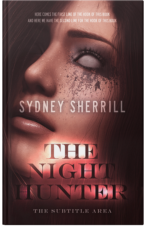 Front view of Premade Horror Book Cover - My Pink
