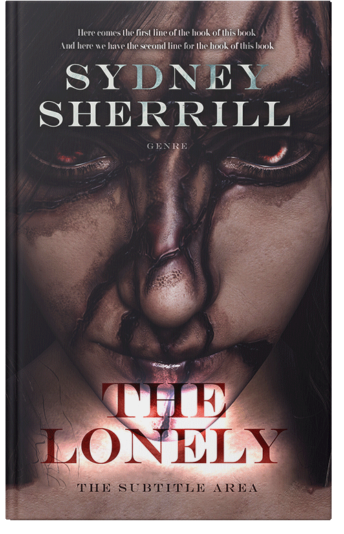 Front view of Premade Horror Book Cover - Cocoa Brown