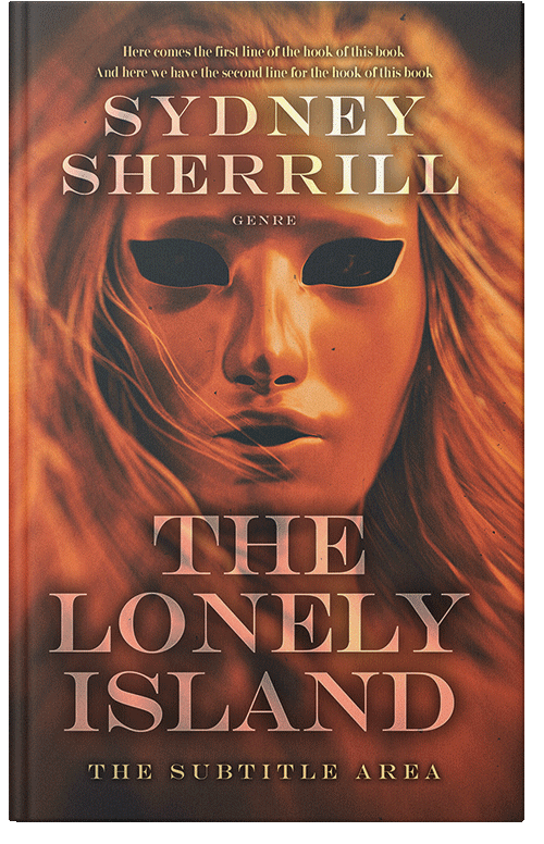 Front view of Premade Horror Book Cover - Nutmeg