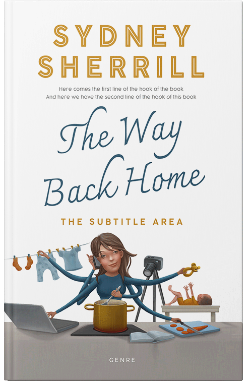 Front view of Premade Chick Lit Book Cover - Tide