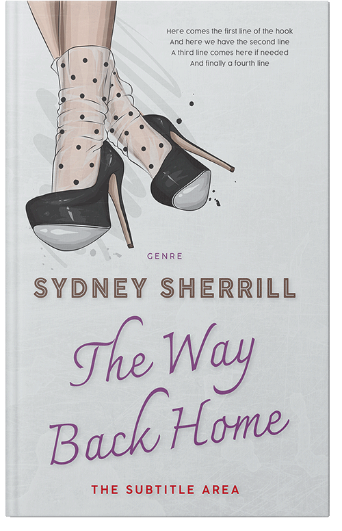 Front view of Premade Abstract Book Cover - Iron