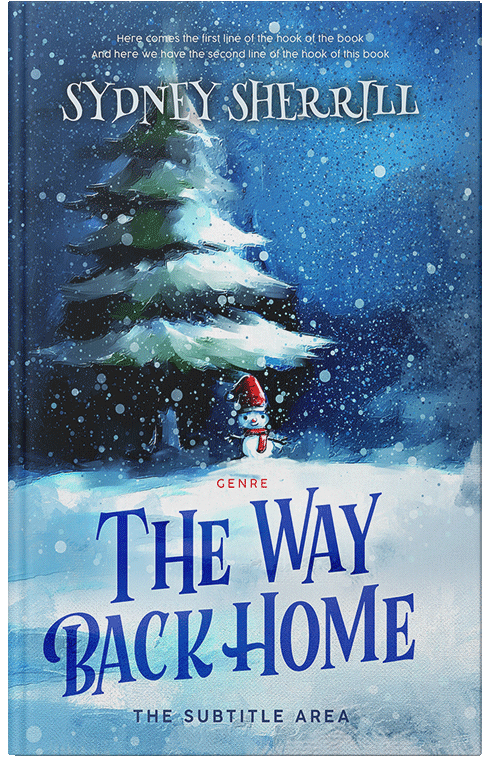 Front view of Premade Business Book Cover - Jagged Ice