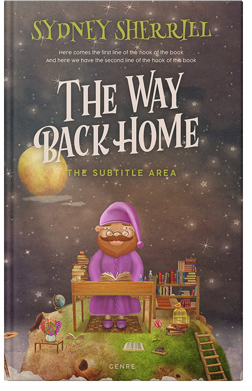 Front view of Premade Fantasy Book Cover - Kabul