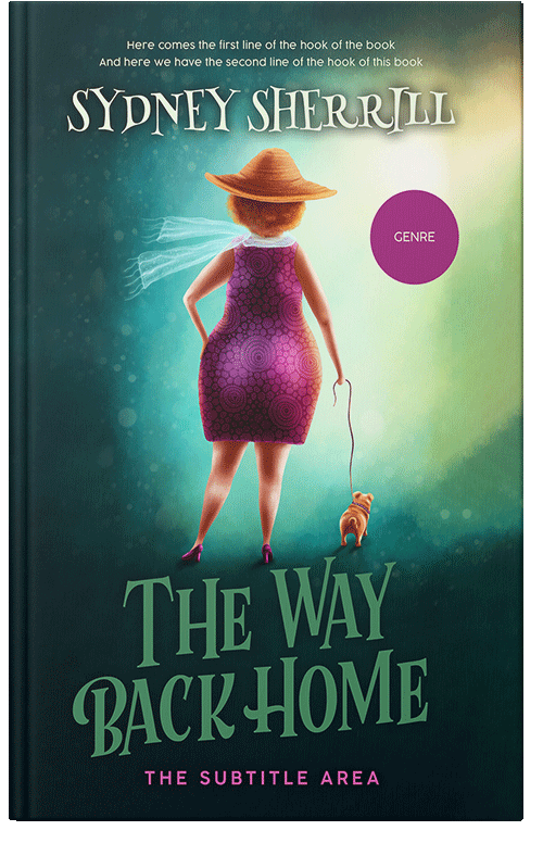 Front view of Premade Chick Lit Book Cover - Soft Amber