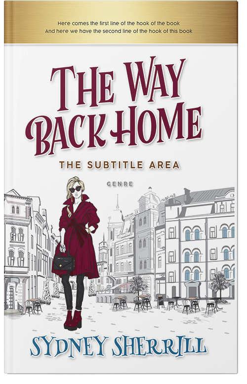 Front view of Premade Chick Lit Book Cover - Moon Mist