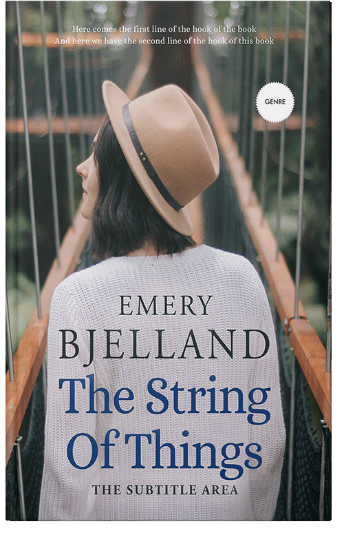 Front view of Premade Travel Book Cover - Pink Swan