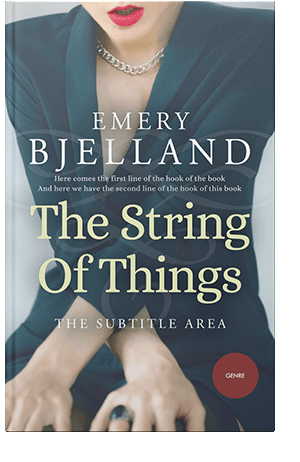 Pre Made Book Cover Sisal