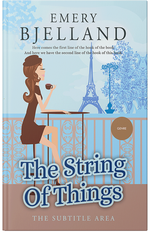 Front view of Premade Travel Book Cover - Geyser