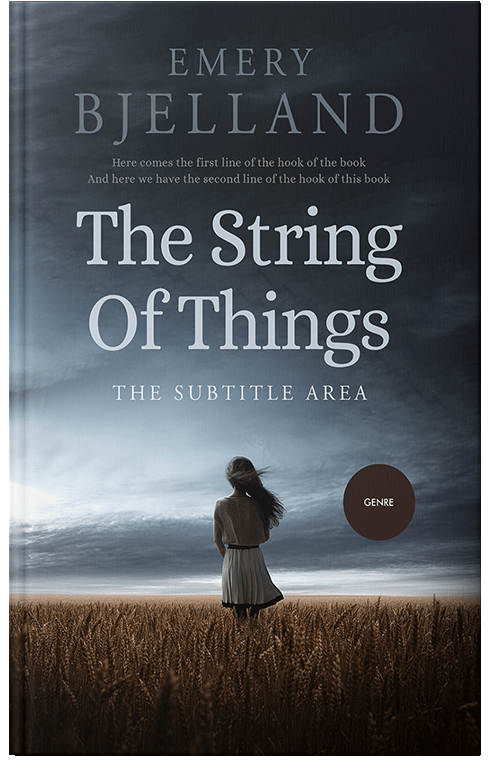 Front view of Premade Literary Fiction Book Cover - Shark