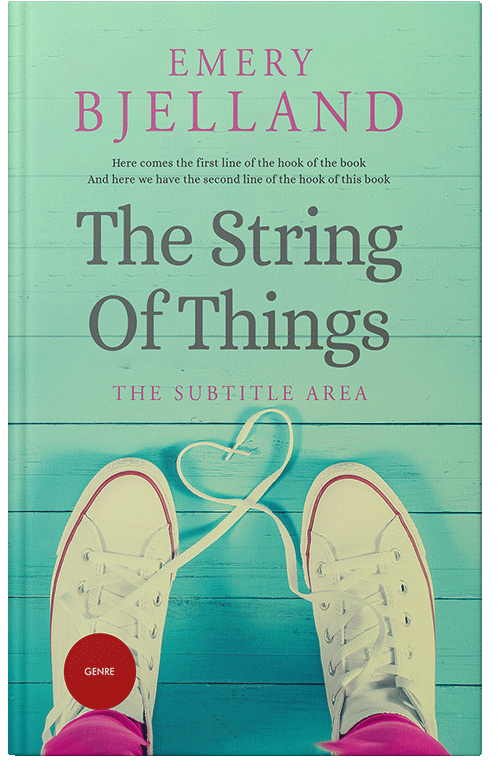 Front view of Premade Romance Book Cover - Vista Blue