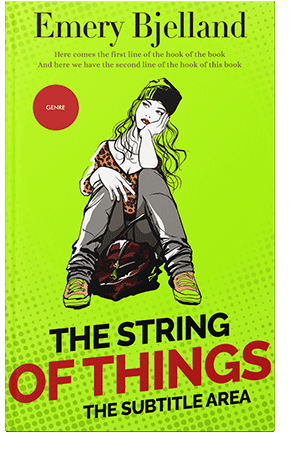 Pre Made Book Cover Lime