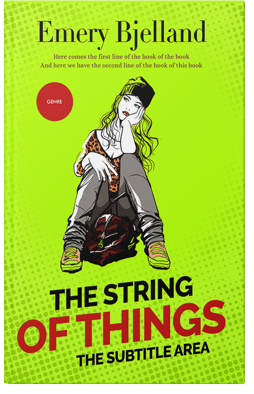 Front view of Premade Teen & Young Adult Book Cover - Lime