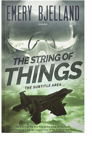 Pre Made Book Cover Gray Asparagus