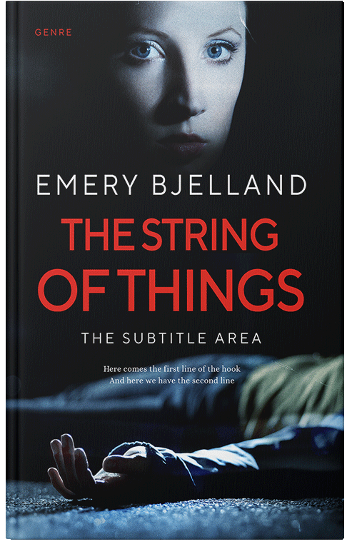 Front view of Premade Mystery & Thriller & Suspense Book Cover - Oriental Pink