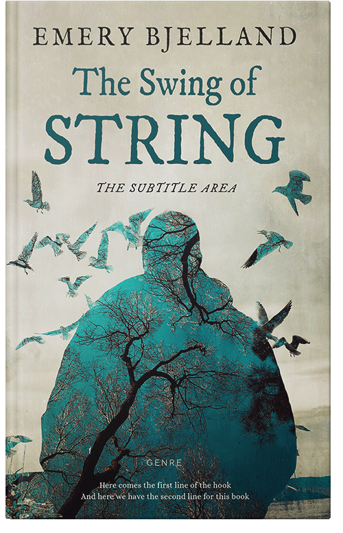 Front view of Premade Mystery & Thriller & Suspense Book Cover - Foggy Gray