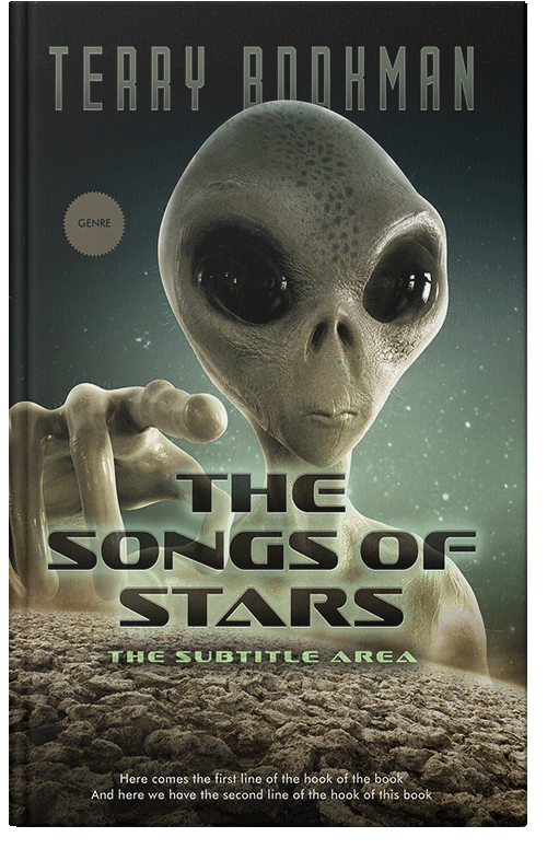 Front view of Premade Science Fiction Book Cover - Rangitoto