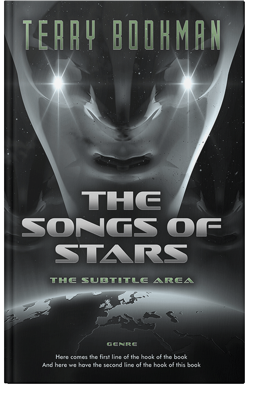 Front view of Premade Science Fiction Book Cover - Shark