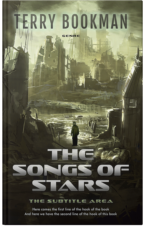 Front view of Premade Apocalyptica Book Cover - Birch