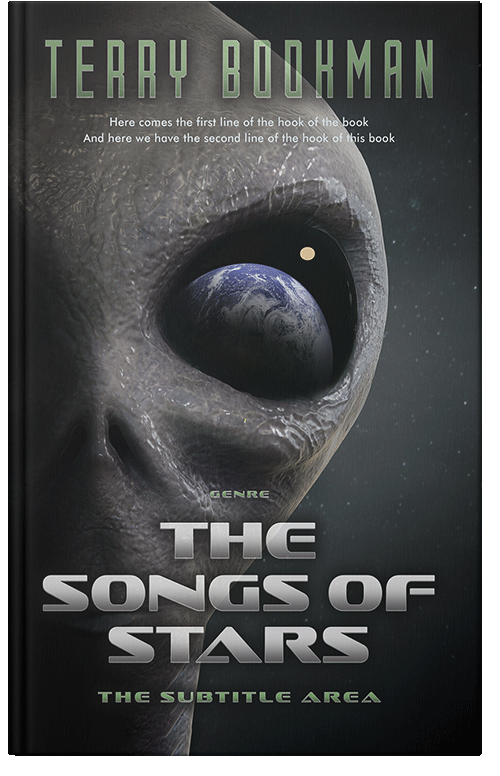 Front view of Premade Science Fiction Book Cover - Shark