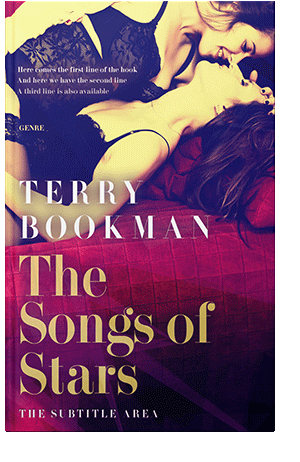 Pre Made Book Cover Gold Sand