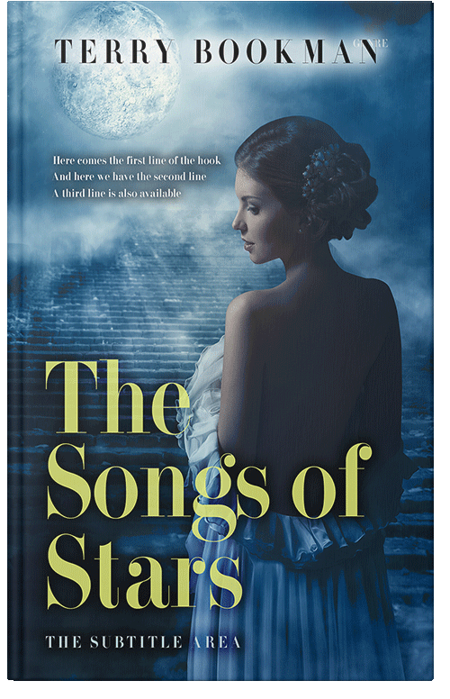 Front view of Premade Romance Book Cover - Pale Leaf