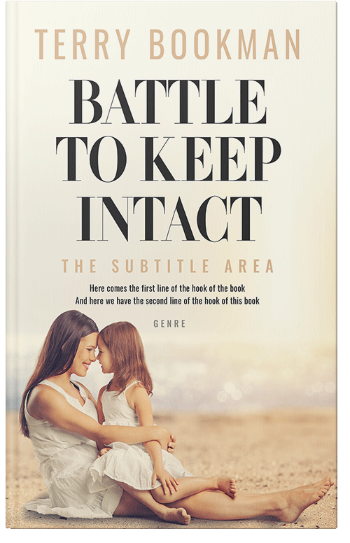 Front view of Premade Chick Lit Book Cover - Quarter Spanish White