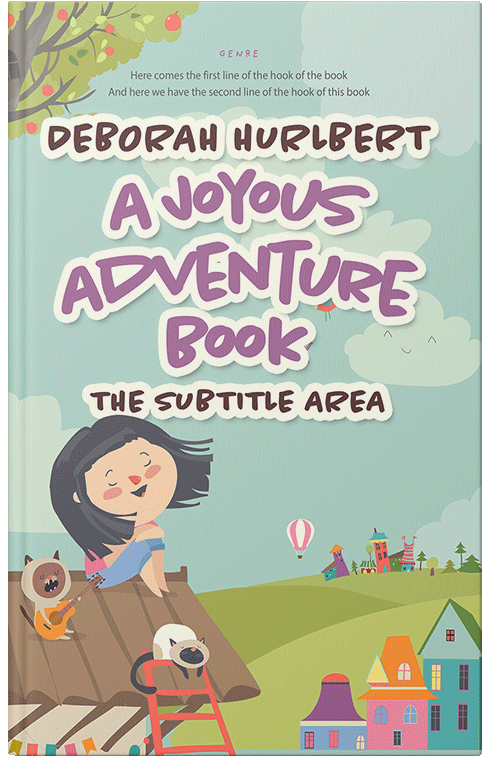 Front view of Premade Children's Book Cover - Pale Leaf