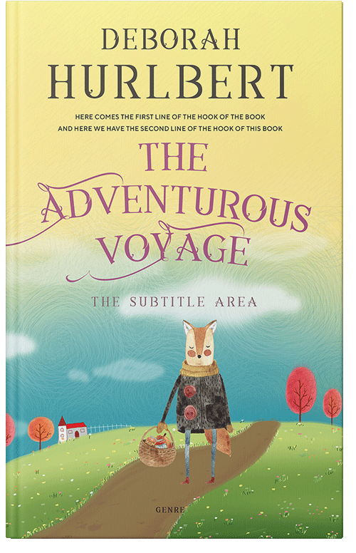 Front view of Premade Children's Book Cover - Winter Hazel