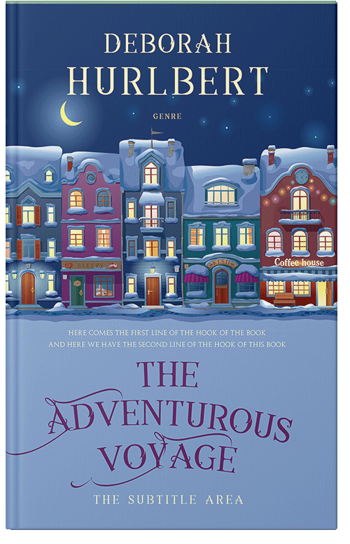 Front view of Premade Historical Book Cover - Polo Blue