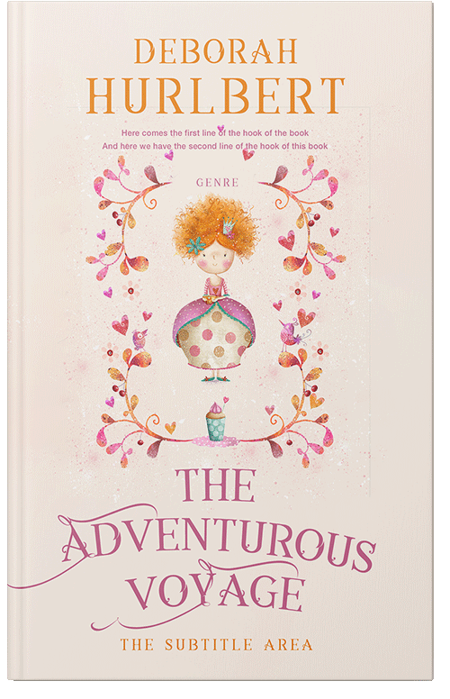 Front view of Premade Children's Book Cover - Linen