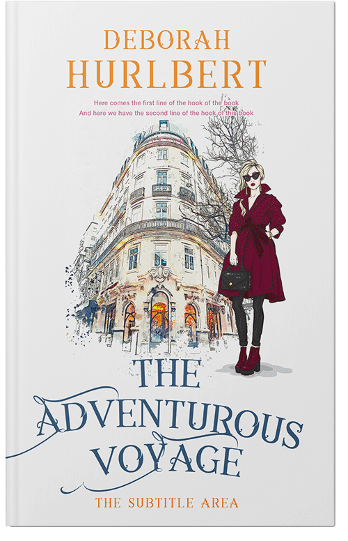 Front view of Premade Chick Lit Book Cover - Cararra