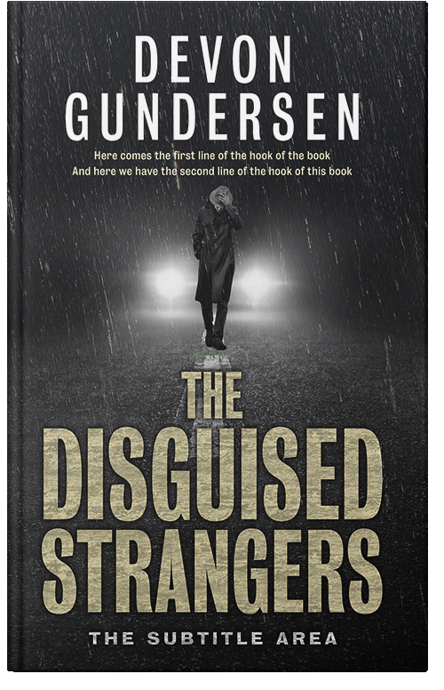 Front view of Premade Mystery & Thriller & Suspense Book Cover - Bison Hide