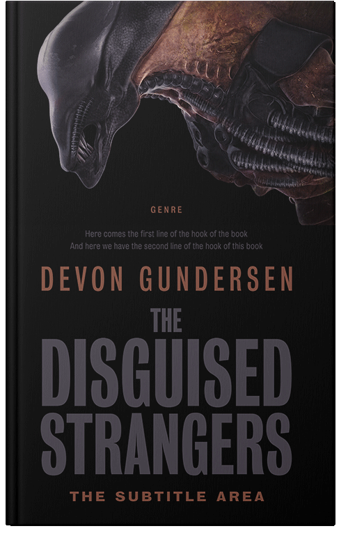 Front view of Premade Science Fiction Book Cover - Cod Gray